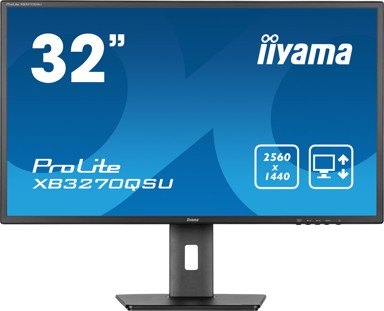 IIYAMA Monitor ProLite XB3270QSU-B1 81,3 cm (32") 2560 x 1440 piksela Wide Quad HD LED crni